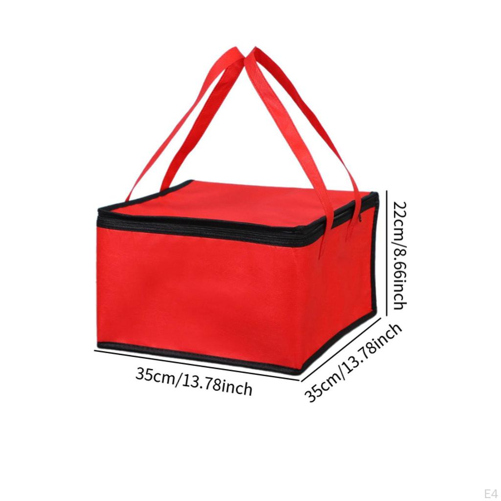 Изолированная сумка для доставки, многоразовая сумка для подогрева еды, для работы, ресторана на открытом воздухе