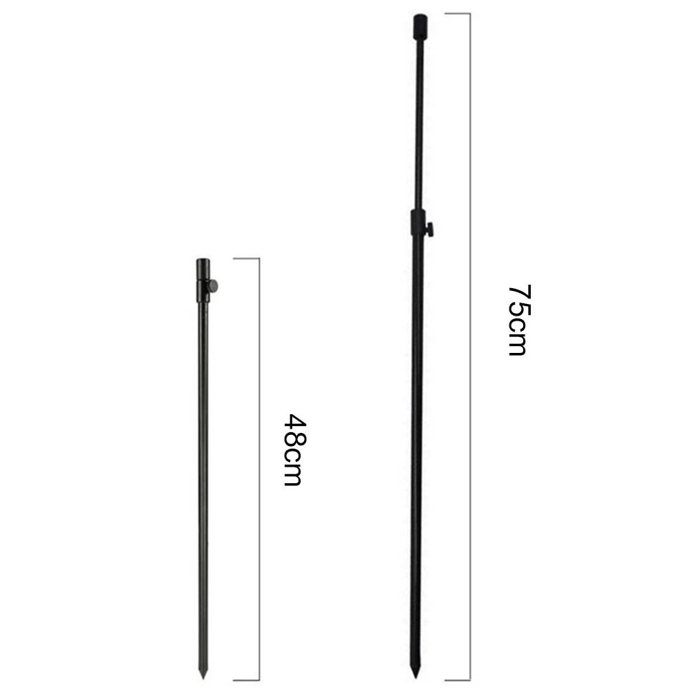 1 шт. рыболовная банка палка карповая сигнализация поклевки удлинитель удилища регулируемый черный алюминиевый удилище поддержка удилища рыболовные снасти