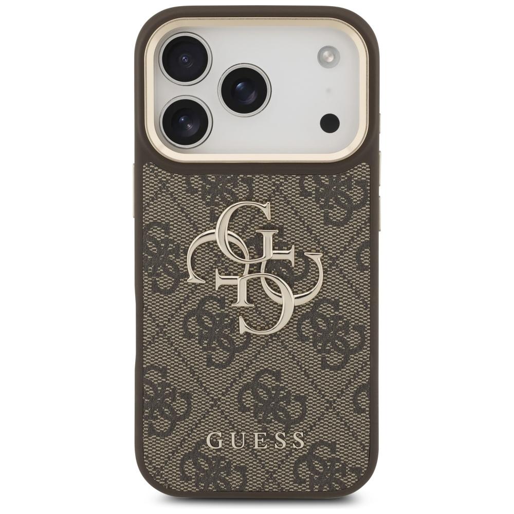 Guess Case 4G Big 4G Classic Logo Big Strap Metal Buttons For Iphone 17 Pro