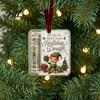 Unique Christmas Money Ornament Retro Cash Holder Pendant, Tree Decoration, Transparent Acrylic Holiday Gift Pendant Hanging with Card Slot