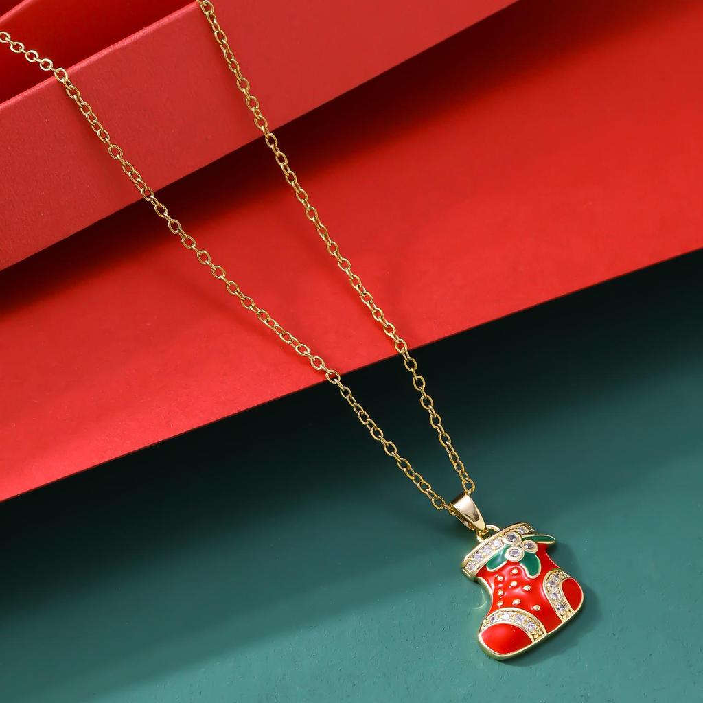 Праздничный набор носков, шапки, перчаток и ожерелья - Не выцветающие европейские и американские хиты продаж