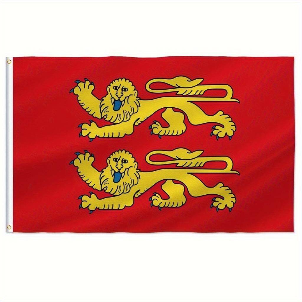 1pc Normandie Flag, Flags with Brass Grommets, Indoor Outdoor Decoration (Normandie, 91.44x152.4cm)Outdoor Decor, Yard Decor, Garden Decor
