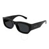 Saint Laurent Dark Grey Rectangular Ladies Sunglasses Sl 713 001 53
