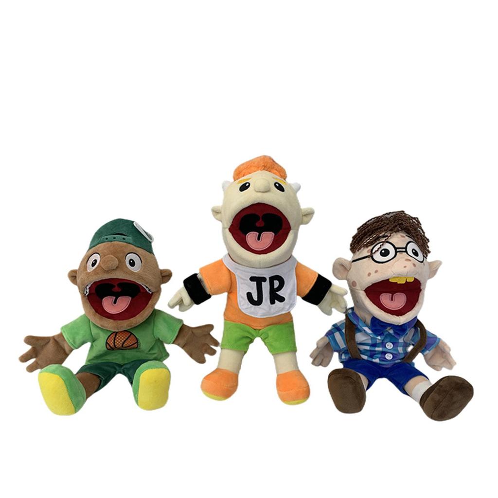 Set of 2pcs 3pcs Jeffy Hand Puppet Plush Doll Toy Stuffed Mischievous Funny Finger Muppet Singer Rapper Coby Party Birthday Gift