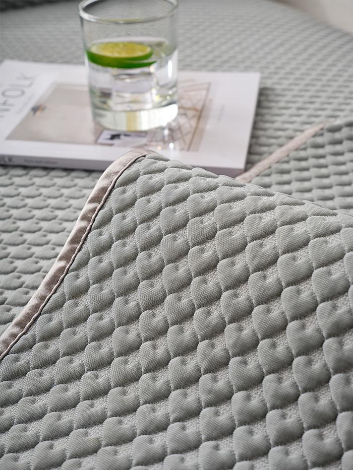 Mat, Blanket, Cover For Sofa Sofa 90X240 Cm, Gray, Heart Pattern