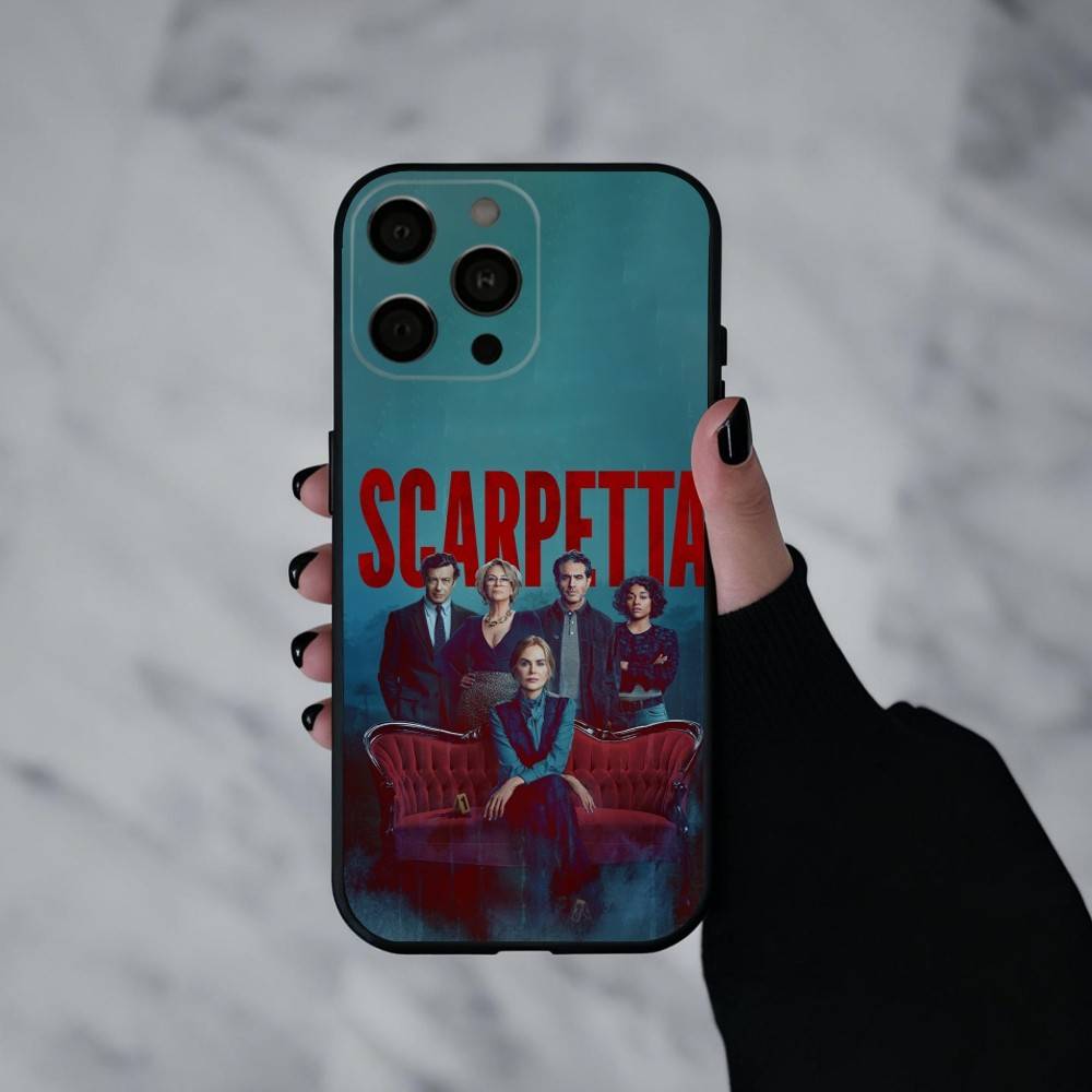 TV Series Scarpetta Phone Case For iPhone 17pro,16,15,14,13,12,11 Plus,Pro Max,XS,Soft Silicone Black Cover