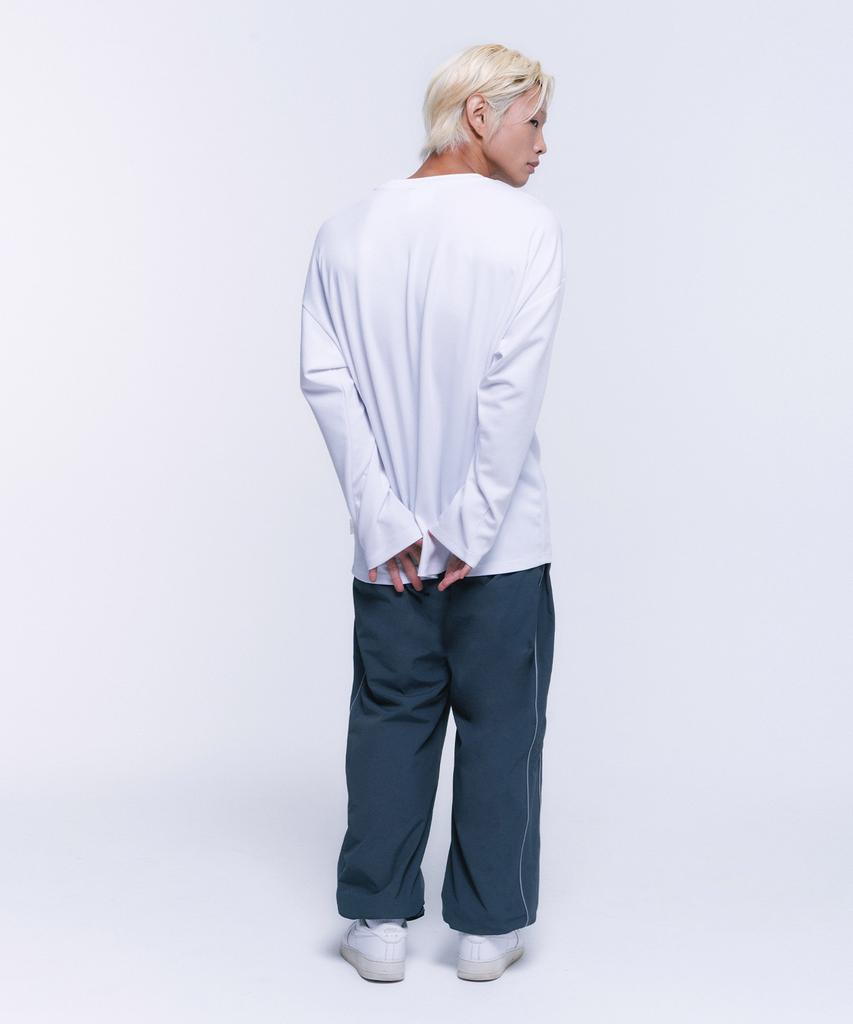 BORN TO WIN Silver B Over Fit Longsleeve [White]
