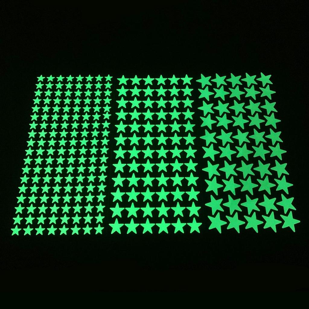 Glow-in-the-dark Stars Glow Wall Stickers Living Room Bedroom Switch Decoration Children's Room Dorm DIY Creative Glow-in-the Dark Stickers