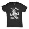 Мужская футболка The Gym Reaper Смешной Жнец Смешной Фитнес Хэллоуин Тренировка