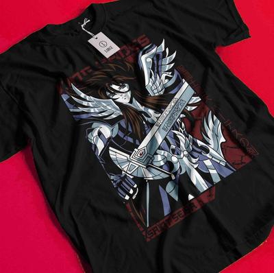 Футболка Saint Seiya Рыцари Зодиака Аниме Манга Шун Унисекс Графическая футболка BB548