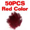 50pcs/Pack Colored Guinea Feather for Fly Tying Dotted Hackle Collars Tailing Wingcases and Cheeks Tube Fly Tying Material