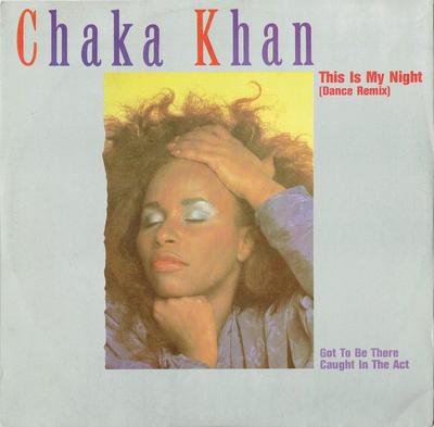 12-дюймовая пластинка CHAKA KHAN - This Is My Night (Танцевальный ремикс) W9097T Warner Bros. Re 1984 UK Танцевальная и Электронная Б/У