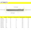 75mm Magnetic Head Screwdriver Bits 1/4" Hex Shank Screw Drivers Set H2-H10 Kits For Power Tools