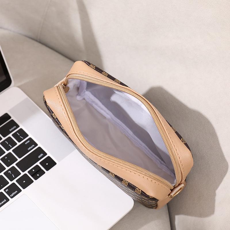 Простая маленькая сумка, новая модная женская сумка, сумка через плечо, трендовая маленькая квадратная сумка с принтом в горошек.