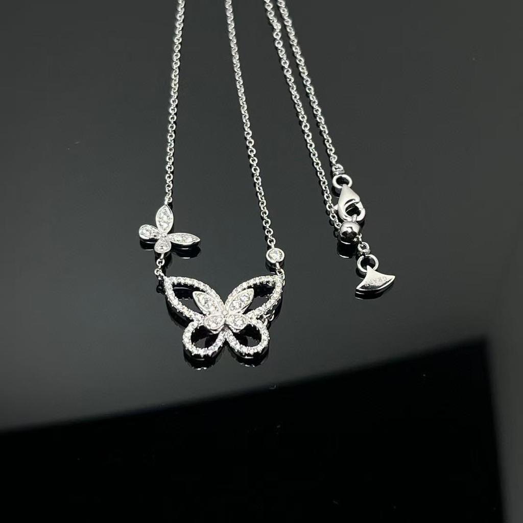 Ожерелье Graff Phantom с двойной бабочкой и розовым бриллиантом для женщин