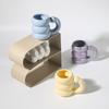 Круглая кофейная чашка Morandi, художественная, современная, минималистичная, скандинавская керамическая кружка, творческая индивидуальная чашка для чая и воды