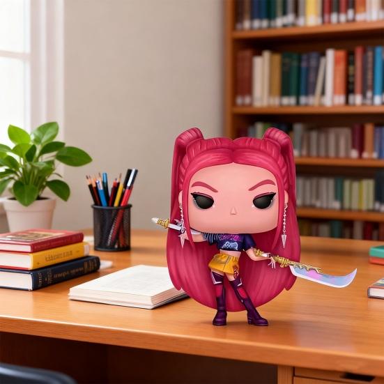 Girl Troupe Figurine Resin Cartoon Singer Ornament Korean Pop Music Idol Decoration Collectible Gift