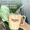 400ml Coffee Mug with Straw and Handlle Insulated Mug New Iced Coffee Cup  Drinkware