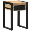 VidaXL Side Table 35x35x50 Cm Solid Raw Mango Wood, Sofa End Table, Sofa Side Table, Lamp Table, 4015943