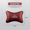 Car Leather Seat Headrest Neck Pillow Head Cushioning For Lexus F-SPORT ES RX NX LS UX LM LX GX LC RZ IS CT GS RC HS SC TX LBX