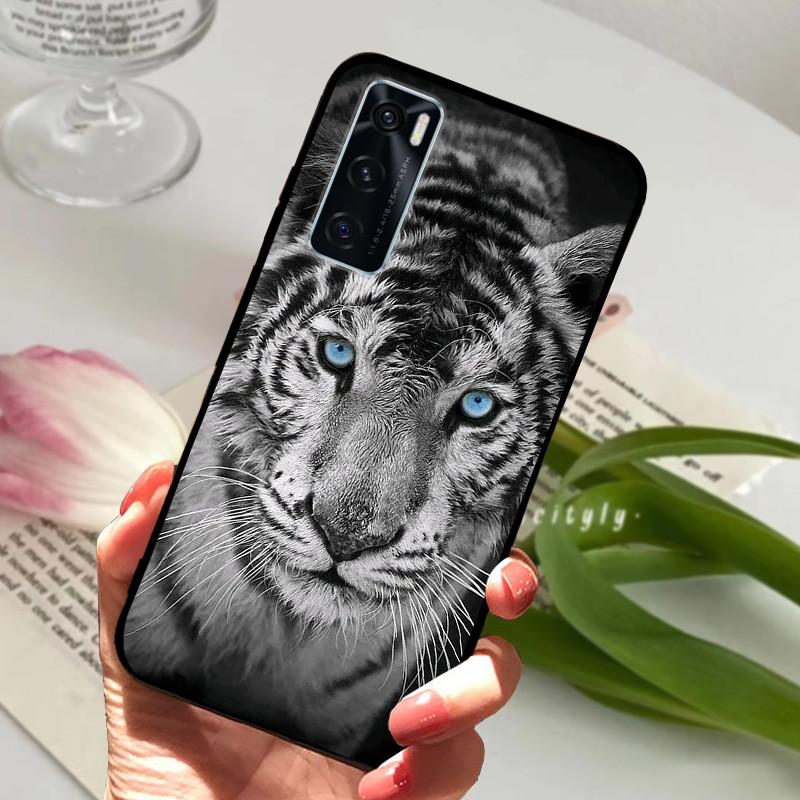 Чехол для Vivo V20 SE Животный Мультяшный Мягкий Силикон Funda для Vivo V20 SE V2022 V2023 Чехол для Телефона VivoV20SE Черный Coque 6.44 дюйма