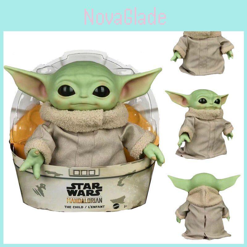 Star Wars Yoda Baby Grogu Plush Doll Exquisitely Crafted 11in Action Figure