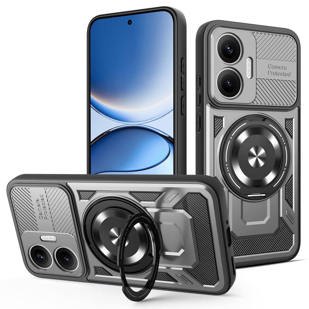 Для Xiaomi Redmi Turbo 4 Pro 5G Магнитный чехол Вращающаяся подставка ТПУ+ПК Чехол для телефона