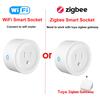 Умная розетка Tuya WiFi/Zigbee, американская умная розетка 20А с мониторингом мощности, таймером, управление через приложение Smart Life, работает с Alexa Google Home