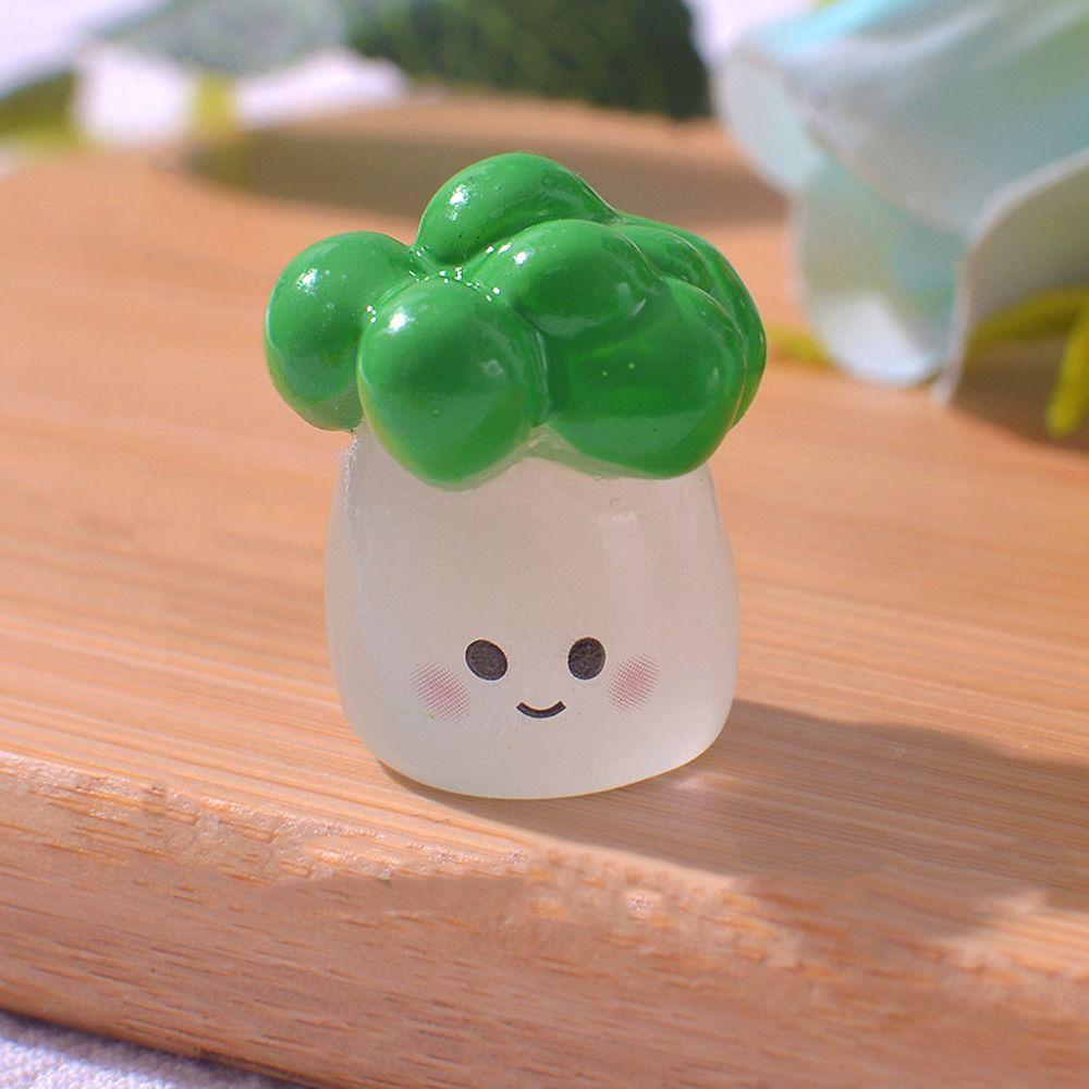 Cute Simulation Luminous Vegetables Mini Fake Vegetables Home Kitchen Decorations
