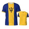 2025 Barbados Flag Graphic 3D Printed T-Shirts Barbados National Emblem Men's Tops African Kids Sports Street Fashion Clothing