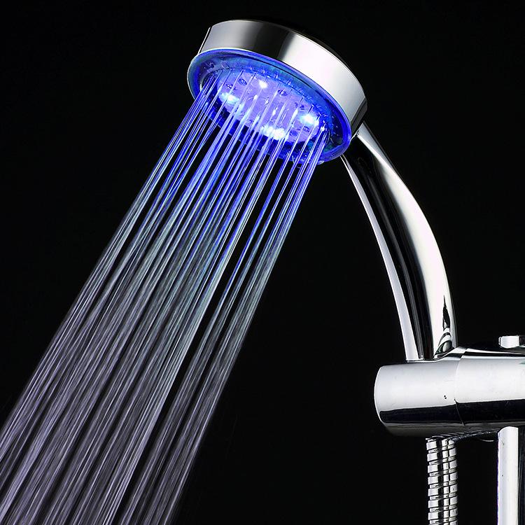 LED Shower Head: Seven-Color, Self-Changing, Battery-Free, Handheld, Water-Saving