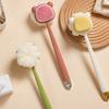 2 In 1 Shower Brush Long Handle Body Exfoliating Brush Creative Rubbing Back Artifact