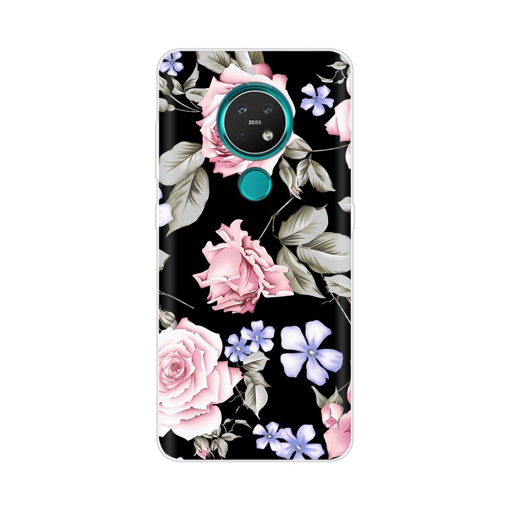 For Nokia 3.4 Back Cover Silicone Phone Case for Nokia 3.4 2020 Case 6.39 inch Flower Funda Coque Capa Bumper Protect Shell Bag