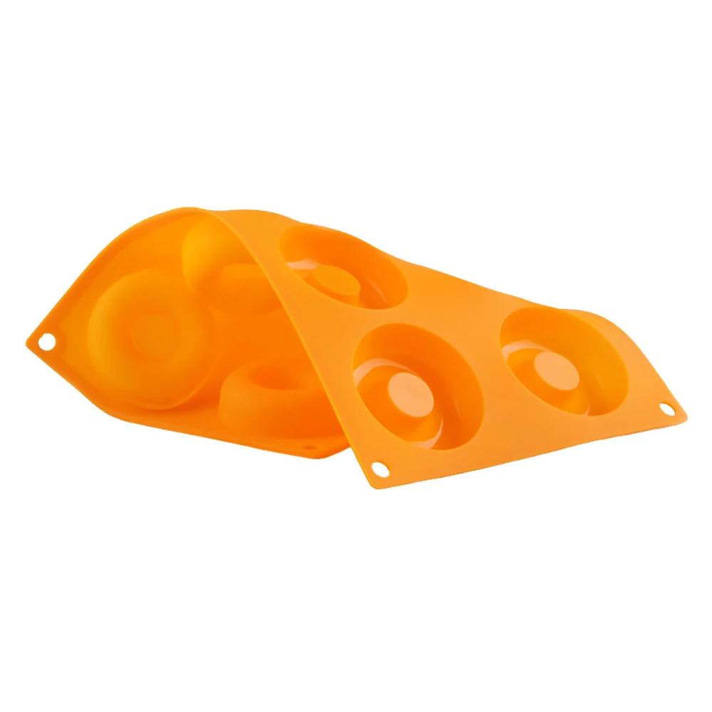 1шт силиконовая форма для пончиков 6 полостей шоколадная форма для выпечки хлеба торта антипригарный противень DIY инструменты для выпечки пончиков десертов