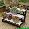 Indoor Balcony Trapezoidal Wrought Iron Multi-layer Flower Stand