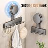 Крючки на присосках Настенная полка для хранения без сверления Для пальто, одежды и полотенец Экономия места Высокая грузоподъемность
