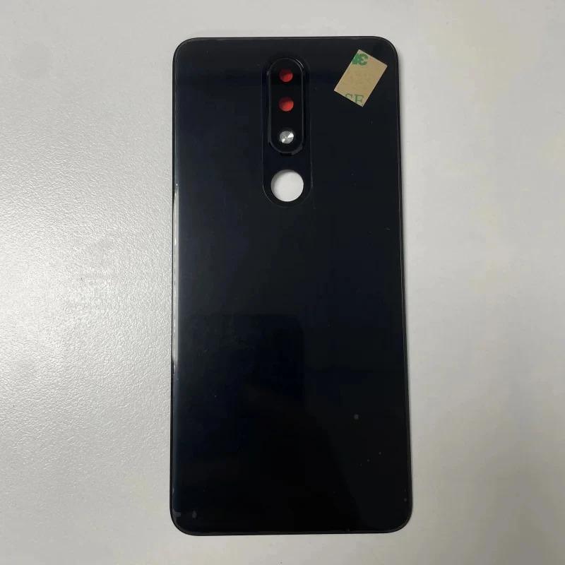 Заднее стекло Для Nokia 5.1 6.1 Plus Nokia X5 X6 Задняя крышка Панель Корпус Замена