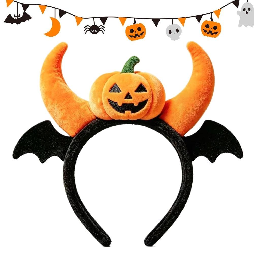 Dress Up Bat Wing Headbands Spooky Pumpkin Hair Hoop Cute Halloween Headband Photo Props