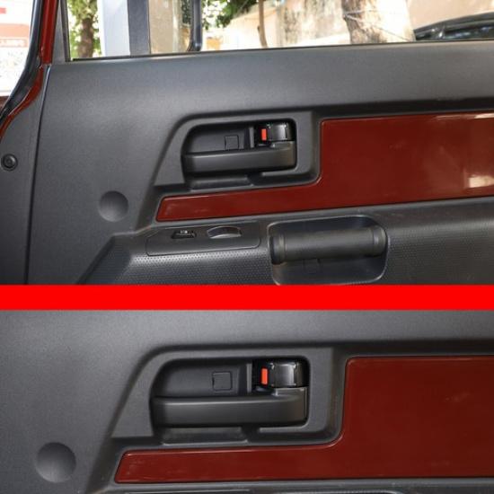Матовая черная накладка на ручку-поручень внутренней двери для Toyota FJ Cruiser 2007-