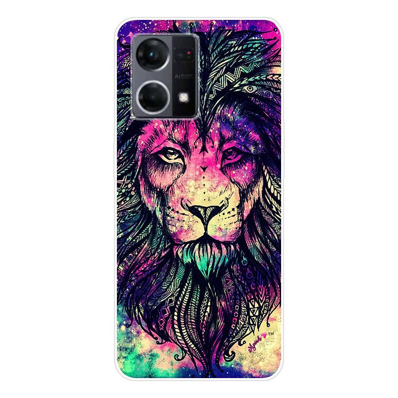 Для OPPO Reno7 Reno 7 4G чехол Мягкая силиконовая задняя крышка чехол для телефона с рисунком мультфильма Креатив