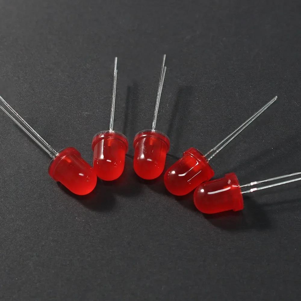 20 шт./50 шт. 8 мм светодиодный диод F8 в ассортименте, красный, зеленый, синий, желтый, белый, светодиоды «сделай сам»