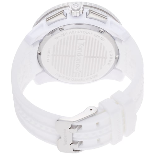 Tendence Gulliver Round Chronograph 51mm Watch with White Dial, Stainless Steel, Mineral Glass, and Quartz Movement (TG036013)