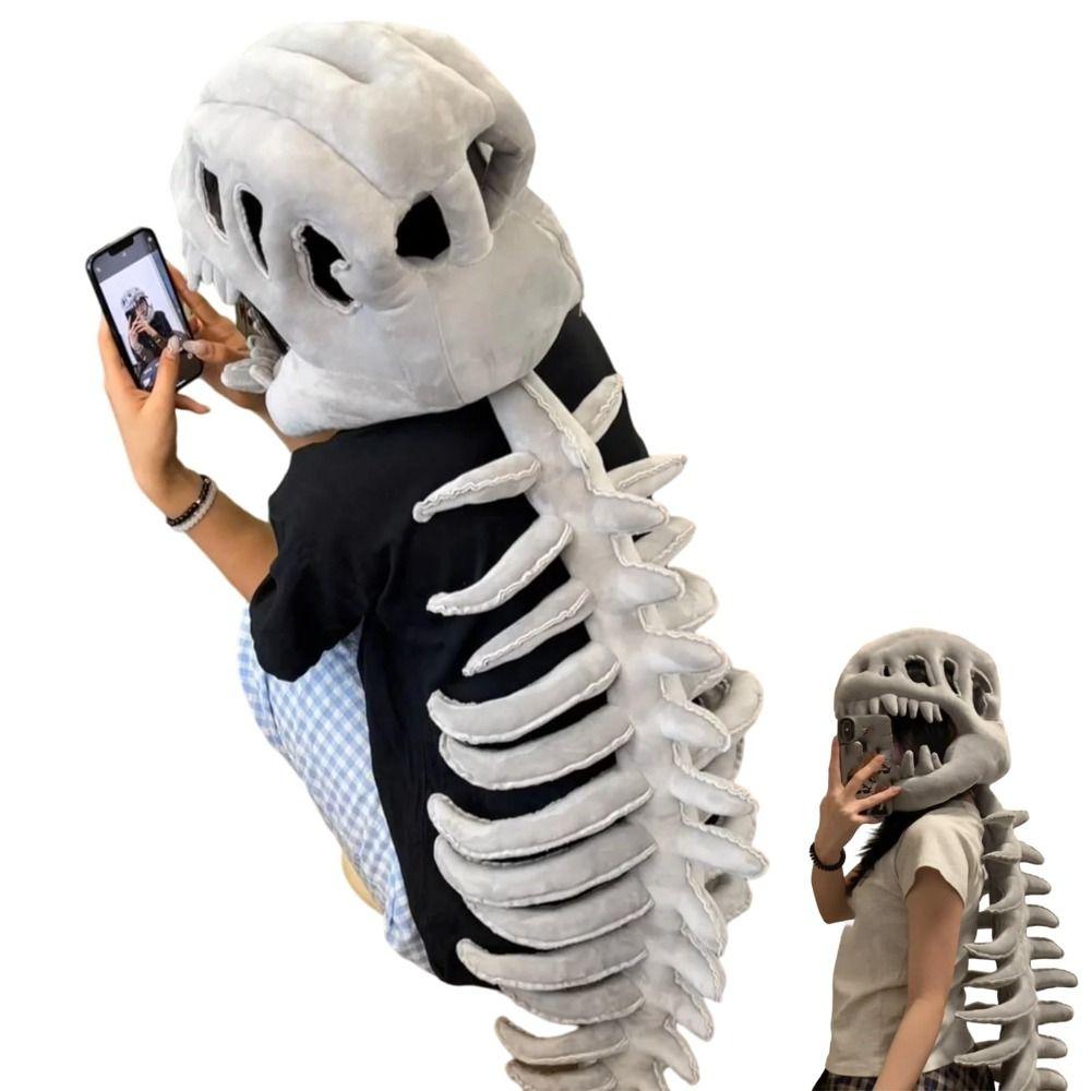 Costume Props Dinosaur Skeleton Hat Dinosaur Skeleton Outfit Holiday Masquerade