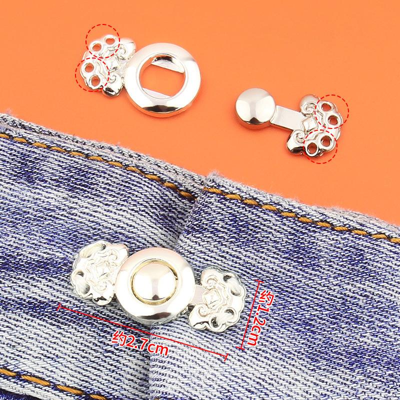 Jeans Waist Buckle Waist Closing Tighten Waist Button Detachable Waist Clip