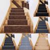 1PC Home Non-slip Protector Rug Stair Carpet Mat Self-adhesive Stair Stepping Mat Variety Pattern