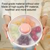 Rotating Snackle Storage Box Container 5 Grid Divided Rotating Serving Tray with Lid for Picnics,Camping