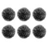 Lapel Microphone Accessories Windproof and Noise Reduction Wool Windscreen Lapel Microphone Outdoor Lapel Microphone Windscreen Noise Reduction (6pcs)