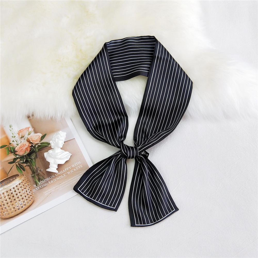 Pingjiao New Style Spring And Autumn Professional Decoration Versatile Small Silk Scarf Women'S Scarf Narrow Long Hair Strap Tie Bag Belt