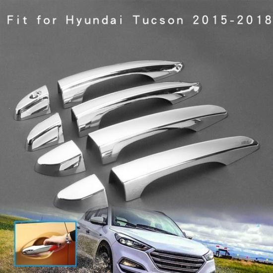 Для Hyundai Tucson 2016-2018 Хромированная накладка на ручку двери