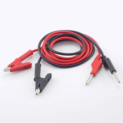 1 м 4 мм штекер типа «банан» зажим «крокодил» 15A 18AWG двойной конец тестового провода электрическое напряжение «крокодил» DIY для мультиметра